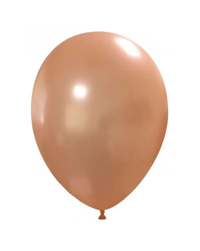Palloncini classici 27 cm colori metallizzati Pesca Metallizzato