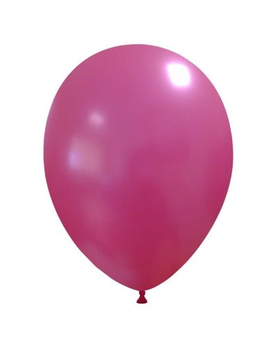 Palloncini classici 27 cm colori metallizzati Fuchsia Metallizzato