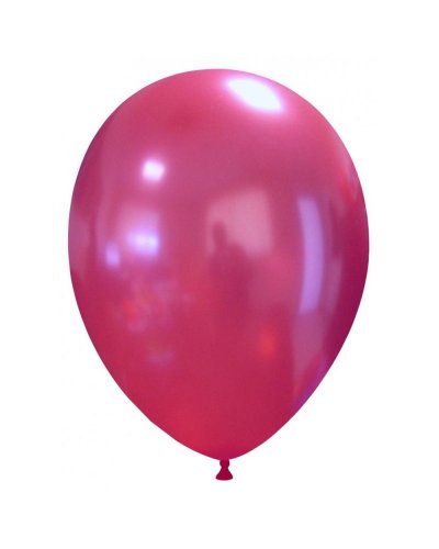 Palloncini classici 27 cm colori metallizzati Rosso Chiaro Metallizzato