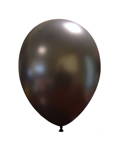 Palloncini classici 29 cm colori metallizzati Nero Metallizzato