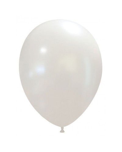 Palloncini classici 29 cm colori metallizzati Bianco Metallizzato
