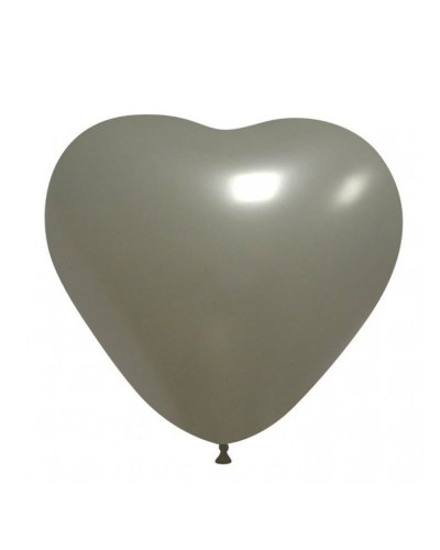 Palloncini Cuore 13.5 cm colori Metallizzati Argento
