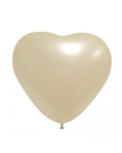 Palloncini Cuore 13.5 cm colori Metallizzati Perla