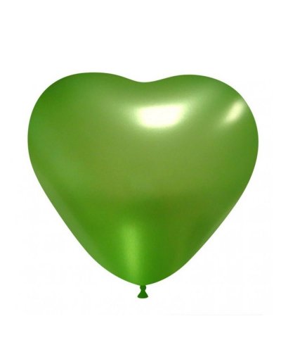 Palloncini Cuore 13.5 cm colori Metallizzati Verde Chiaro Metallizzato