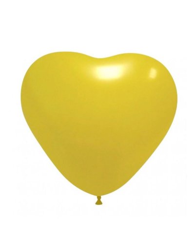 Palloncini Cuore 25 cm Giallo