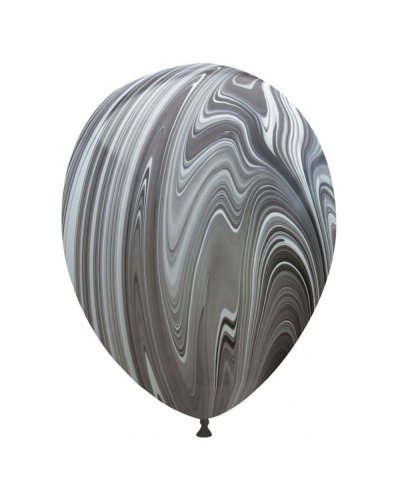 Palloncini Classici 30 cm Superagate Bianco e Nero