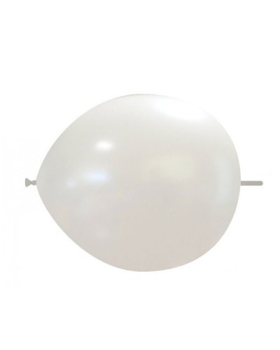 Palloncini Link Standard 14 cm colori metal Bianco Metallizzato