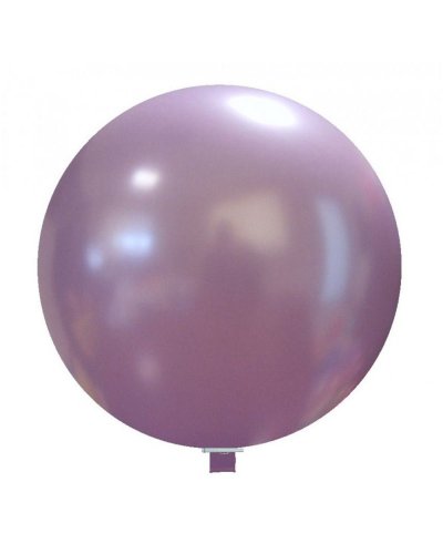 Pallone gigante rotondo 60 cm colori metallizzati Lavanda Metallizzato