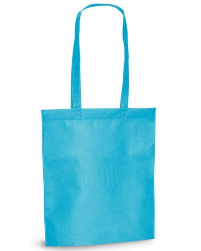 Borsa in TNT manici 75 cm in TNT Canary Azzurro