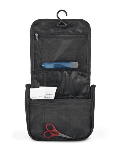 Beauty case con tasche interne e gancio