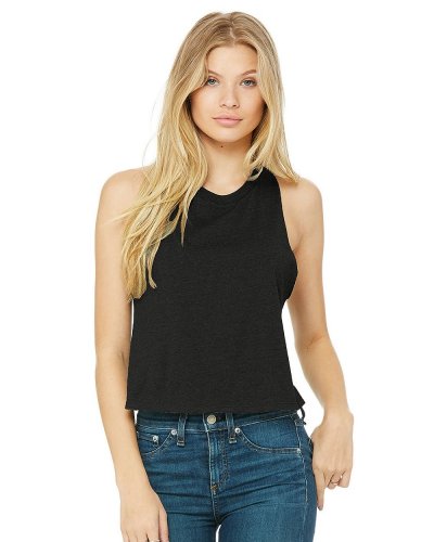 Tank Top corto schiena nuotatore donna Solid Black Blend