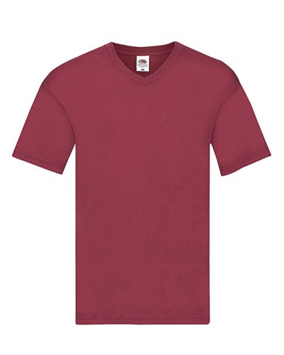 T-shirt Original scollo a V Brick red