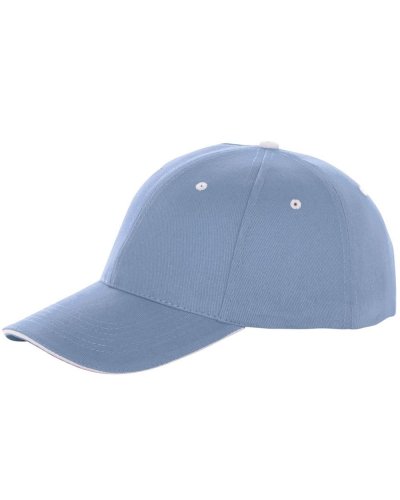 Cappellino 6 pannelli Brent Blu Chiaro