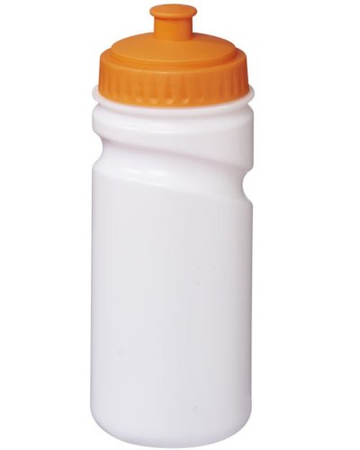 Borraccia sport Easy Squeezy 500 ml Solido bianco / Arancio