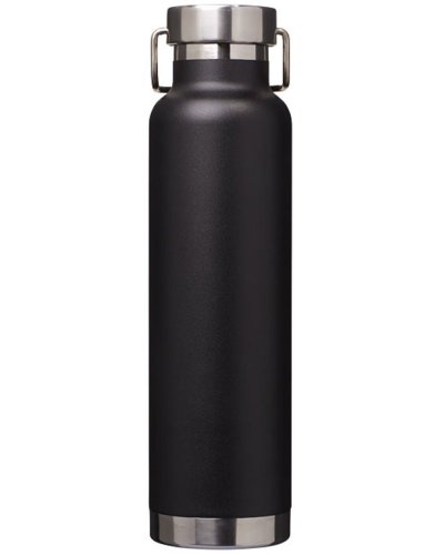 Bottiglia termica Thor rame con isolamento sottovuoto in rame 650 ml Nero