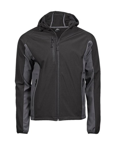 Softshell Hooded Lightweight Performance Black/Dark Grey