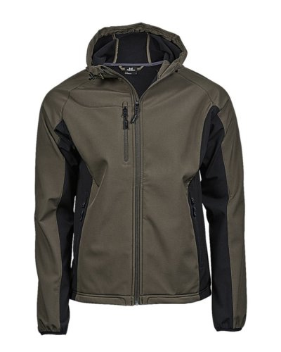 Softshell Hooded Lightweight Performance Olive/Black