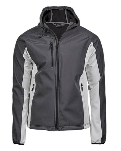 Softshell Hooded Lightweight Performance Dark grey/Off white