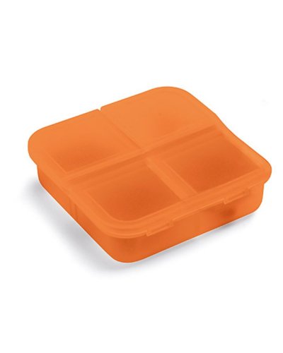 Portapillole 4 scomparti Arancione