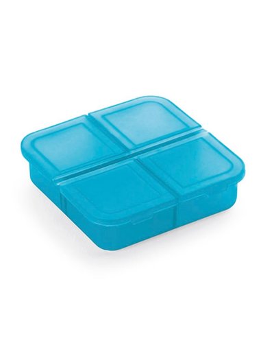 Portapillole 4 scomparti Azzurro
