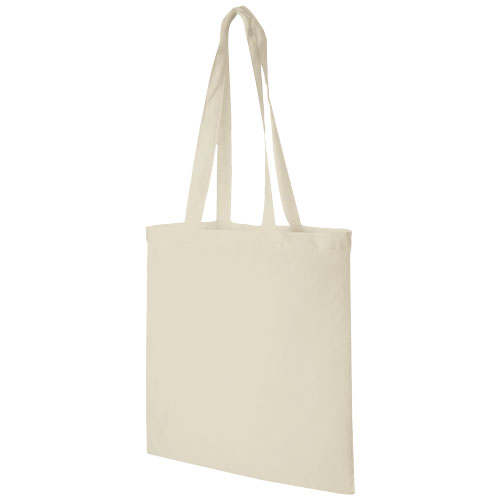 Shopper colorata in cotone manici lunghi da 140 gr