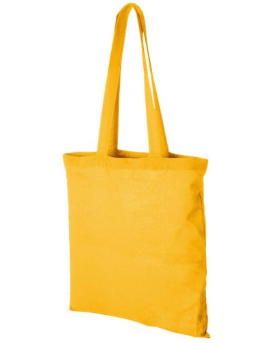 Shopper colorata in cotone manici lunghi da 140 gr