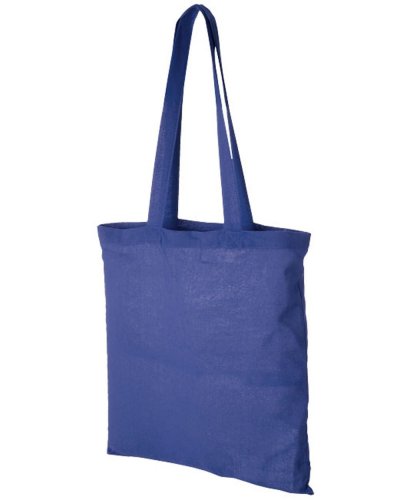 Shopper colorata in cotone manici lunghi da 140 gr Royal Blu