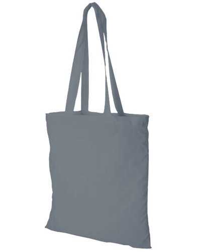 Shopper colorata in cotone manici lunghi da 140 gr