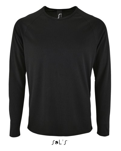 T-Shirt Sporty maniche lunghe Nero