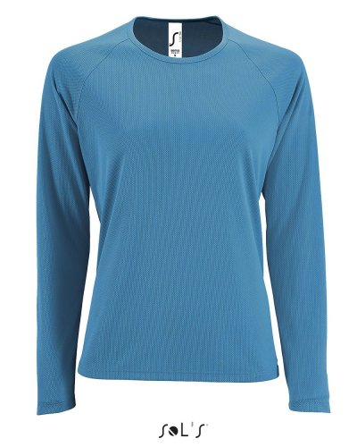 T-Shirt Sporty Donna maniche lunghe Acqua
