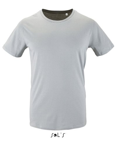 T-shirt uomo in cotone biologico Milo Men Grigio Medio Melange