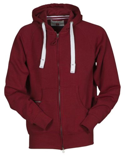Felpa Con zip intera e cappuccio Dallas Bordeaux