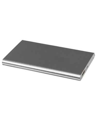Powerbank in alluminio 4.000mAh Pep Argento