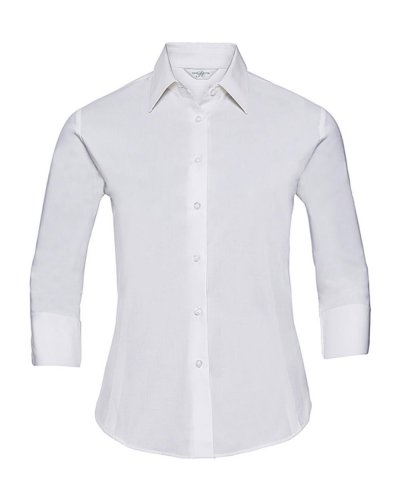 Camicia donna maniche a 3/4 Bianco