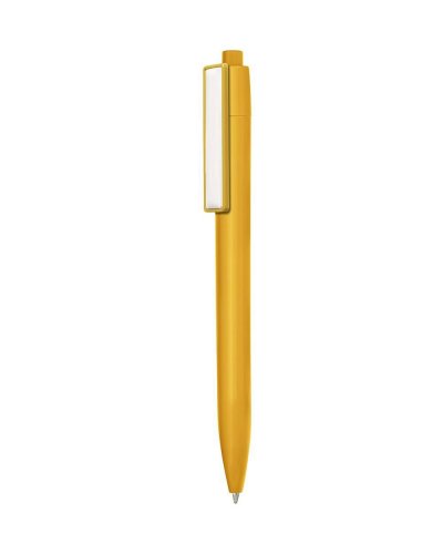 Penna a sfera con chiusura a scatto Giallo