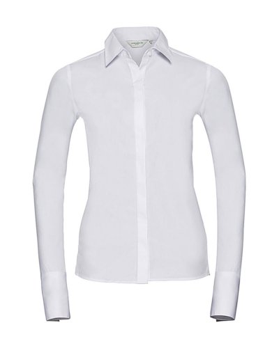 Camicia donna Ultimate Stretch maniche lunghe Bianco