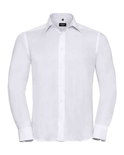 Camicia Tailored Ultimate maniche lunghe non-stiro Bianco