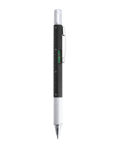 Penna a sfera con livella Picos Nero