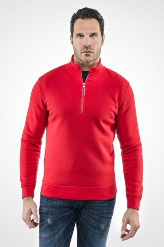 Felpa mezza zip smash