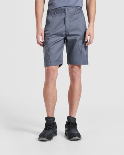 Bermuda Armour uomo, cotone 80%, multitasche, elastico