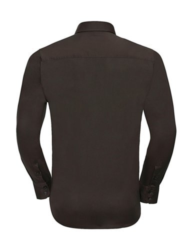 Chemise ajustée en coton stretch 97% élasthanne pour homme à manches l