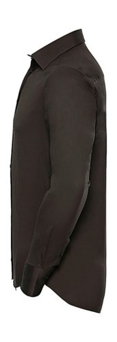 Chemise ajustée en coton stretch 97% élasthanne pour homme à manches l