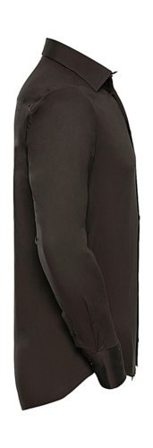 Chemise ajustée en coton stretch 97% élasthanne pour homme à manches l
