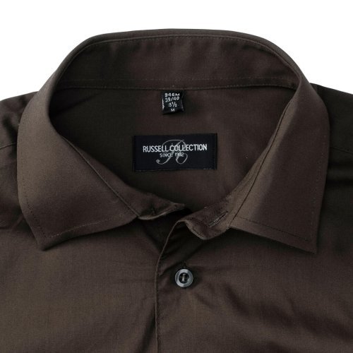 Chemise ajustée en coton stretch 97% élasthanne pour homme à manches l