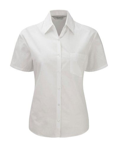 Camicia popeline puro cotone maniche corte