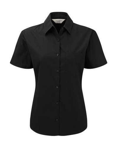 Camicia popeline puro cotone maniche corte