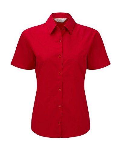 Camicia popeline puro cotone maniche corte