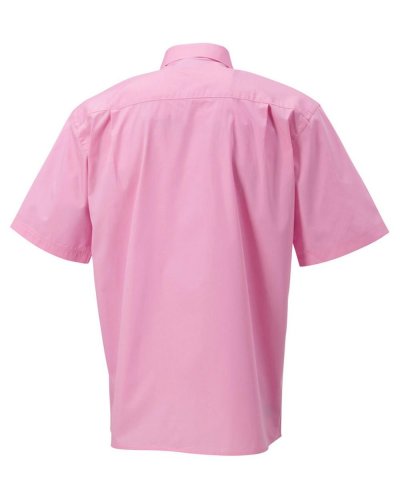 Camicia Popeline da uomo puro cotone maniche corte