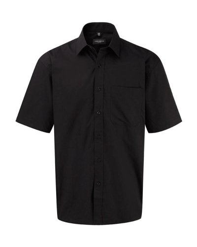 Camicia Popeline da uomo puro cotone maniche corte