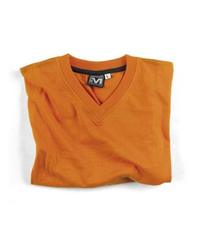 T-Shirt V-TEX scollo V Arancio
